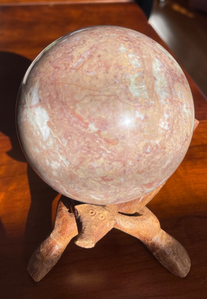 Decorative Marble/Granite/Stone 4″ Ball in Brown Colors