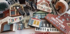 1990s CATS MEOW SHELF SITTERS CHURCH STORE HICTORICAL PLACES 30+ PIECES PA & DE
