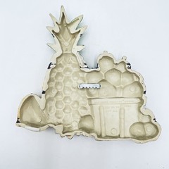 VTG 1975 Homco/Syroco #7350 #73510 USA 2pc Fruit Wall Hanging Plaques Farmhouse