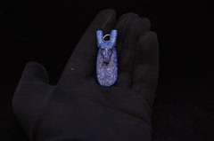 Lapis Lazuli Seth Amulet: Ancient Egyptian Pharaonic God Replica Necklace