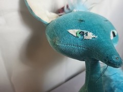 1965 Kamar Blue Scruffy Fox With Hat Rare