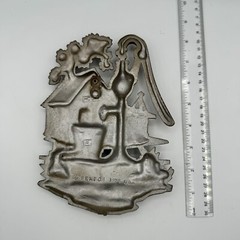 Sexton Hoda Metal Wall Plaque Farm Folk Art Vintage 1976