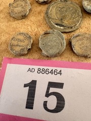 antique lead bag seals metal detector finds