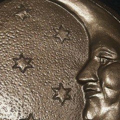 Vintage 90s Celestial Moon Gold Gallery Wall Decor Whimsigoth Witchy HTF 7”