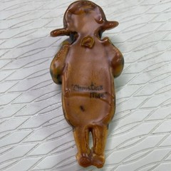 1980’sORIGINAL Christina Mae Risley Resin Figurine Ornament Country Gallery 4.5”