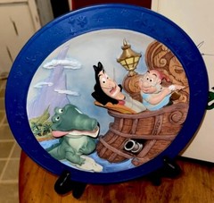Disney 😊 Peter Pan Croc 3D Relief Plate It’s the Croc Tic-Toc-Tic-Toc