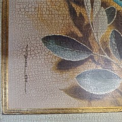 Pair of Vintage Basil Ede Bird Plaques-Gilt on Wood-Made in Italy-16 x 12-1940’s