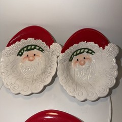 Vintage Fitz And Floyd “Stocking Stuffers”3 Piece Dish Set
