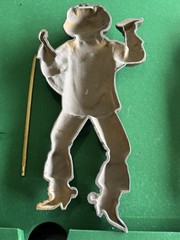 Vintage 3 Musketeers Wall Hangings With Unknown Metal Swords One Sword broken