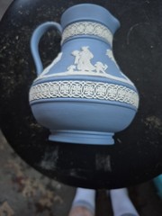 Wedgwood Blue & White Jasperware Lot Of Five Pcs Vintage See Photos