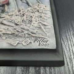 Commemorative 9/11 “Raising the Flag at Ground Zero” 3D Relief Plaque Wall Decor
