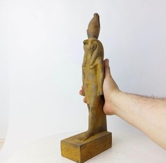 Ancient Egyptian Falcon Bird God Horus Statue large heavy stone Egyptian BC