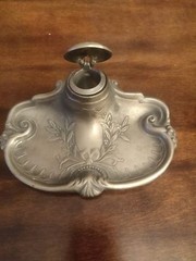 Antique Victorian probably late 1890s? Art Nouveau ink well
