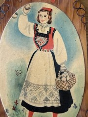 3 Vintage Norwegian Wood Wall Hangings – Bread boards 7” Made In Norway