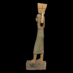Egyptian Artifact Figurine Rare Statue of Pharaonic Offering Bearer Authentic BC