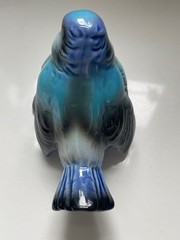 Goebel Bluebird Figurine CV74 Germany Porcelain Bird Glossy Hand Painted Vintage