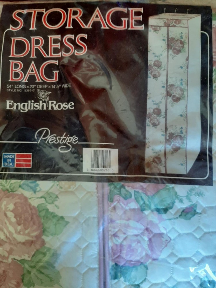 Collectible Fashion Vintage English Rose Dress Bag Never Used Original Packaging