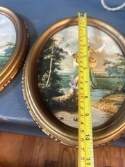 Vintage Empire 2pc 3D Wall Decor – Victorian Boy & Girl – Made in Italy – RARE