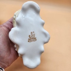 Vintage Belleek “Lilly of the Valley” Luster Trinket Dish Bowl, 7th Mark