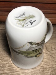 Vintage 1976 ENESCO Song Bird 10 oz. Mug Yellow Warbler Fine China Slim E7