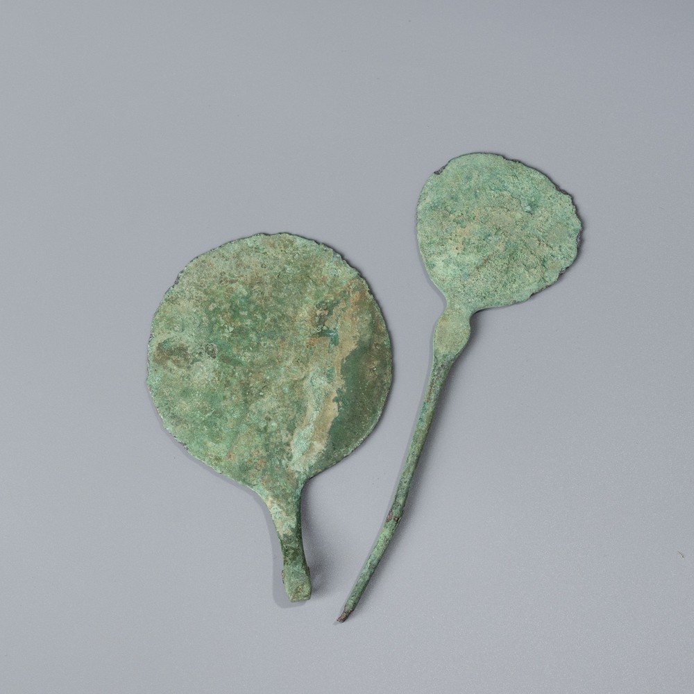 Ancient Central Asian Luristan Bronze Age Mirrors [2pcs, 50gram]