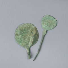 Ancient Central Asian Luristan Bronze Age Mirrors [2pcs, 50gram]