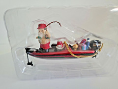 Catch Of The Holiday Enesco Treasury Of Christmas 1996 Ornament Santa Fishing