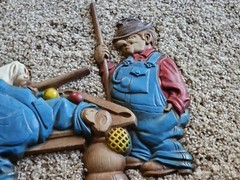 Vintage Mid Century 1971 Sexton #792 Men and Boy Shooting Pool Cast Iron