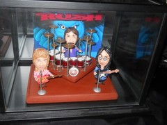 Rush Music Band by John Lamouranne The Egg Man Sculpture 2014 behind Glass RARE