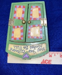 Vtg 1999 Enesco ‘May Your Cupboard Always Be Full’ Dog with Bone Bobble Head