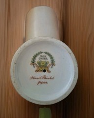 Hand Painted China Footed Vtg SGK Porcelain Scoop Pretty Victorian Cottage Core