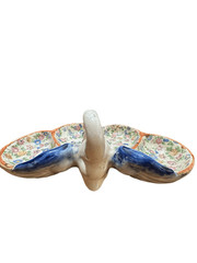 Vintage Japanese Ceramic Swan Dish