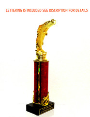 LARGE MOUTH STANDING BASS, FISHING TROPHY, BASS TROPHY 8 COLORS
