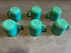1944 J. Pressman Co. Chiquita Jade Gr Akro Agate “Tea for Six” Fingerloop