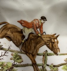 Fox Hunt Hunting Porcelain Medium Candy Dish Tuscan