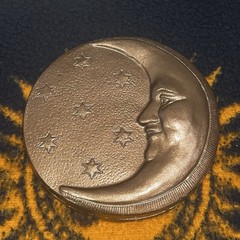 Vintage 90s Celestial Moon Gold Gallery Wall Decor Whimsigoth Witchy HTF 7”