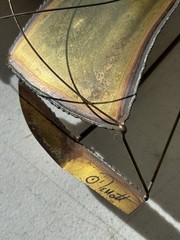 Vintage MCM DEMOTT Brass Sailboats Metal Wall Hanging Art Sculpture Signed