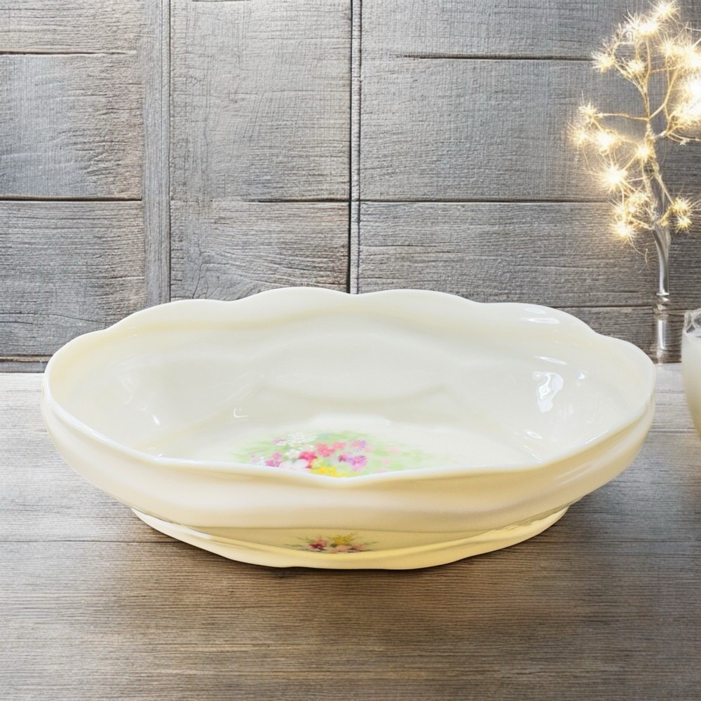 Donegal Parian China Fien Porcelain Irish Rose Vintage Dish Bowl Flower Pattern