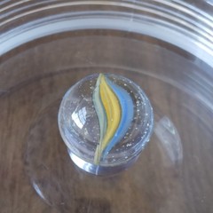 Vintage 0.60″ Cat Eye Sparkler Sunburst Vitro Akro European Master Marble- a45