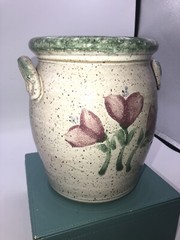 Original Parsley Artisan Pottery Magnolia￼ Utensil Holder / Planter / Vase