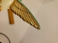 Vtg 1993 Burwood Products 3 Pc Hummingbirds Wall Hanging Set Made in USA pastel