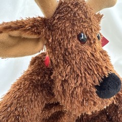 Comet Hallmark Christmas Reindeer Brown Plush & Tinsel Fur Jingle Bell Retired