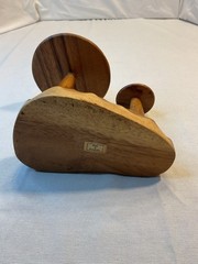 House of Monkeypod Wooden Two long stem Mushrooms on Base