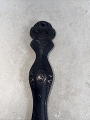 Vintage Large Cast Aluminum Spoon Wall Decoration Pocket Faux Plant Display 17”