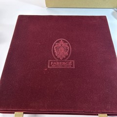 Faberge Imperial Collection 7 Piece Wine Bottle And Coaster Set Signed With Case