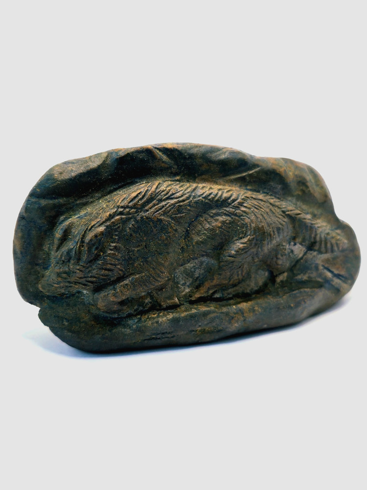 Ancient Greek Wolf Carved Stone Sculpture Animal Figure Circa 200-300 BC