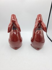 Fitz & Floyd Brown Ceramic Vernissage 8″ Rabbit Book Ends Set of 2 Japan Vintage