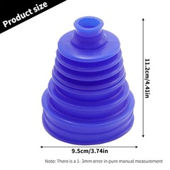 Universal Automotive Silicone CV Joint Boot Kit 2Pcs Blue 5 Inch CV Boots