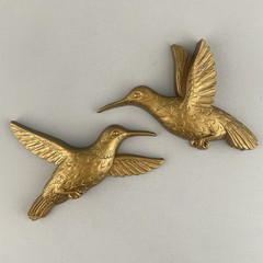 Vintage Homco Gold Plastic Wall Shelf Wall Sconce Candle Holders Birds Lot of 5