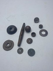 Metal Detector Finds Lot Brass? Copper? Washer Knob Parts Pieces Eagle MK